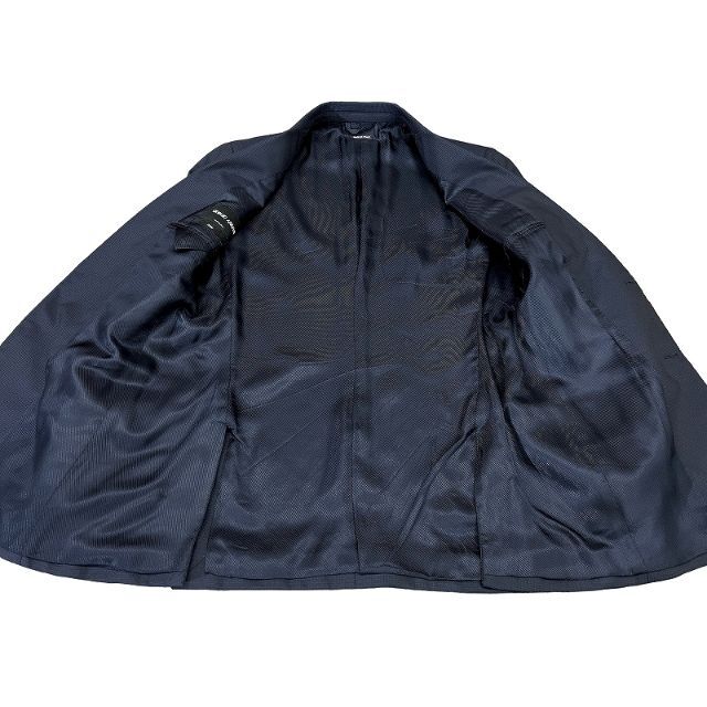 Giorgio Armani(ジョルジオアルマーニ)の定価45万 黒ラベル ジョルジオ アルマーニ 3ピース スーツ セットアップ 紺 メンズのスーツ(セットアップ)の商品写真