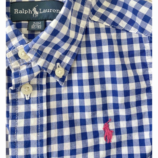 Ralph Lauren(ラルフローレン)のラルフローレン　キッズシャツ　美品 キッズ/ベビー/マタニティのキッズ服男の子用(90cm~)(ブラウス)の商品写真