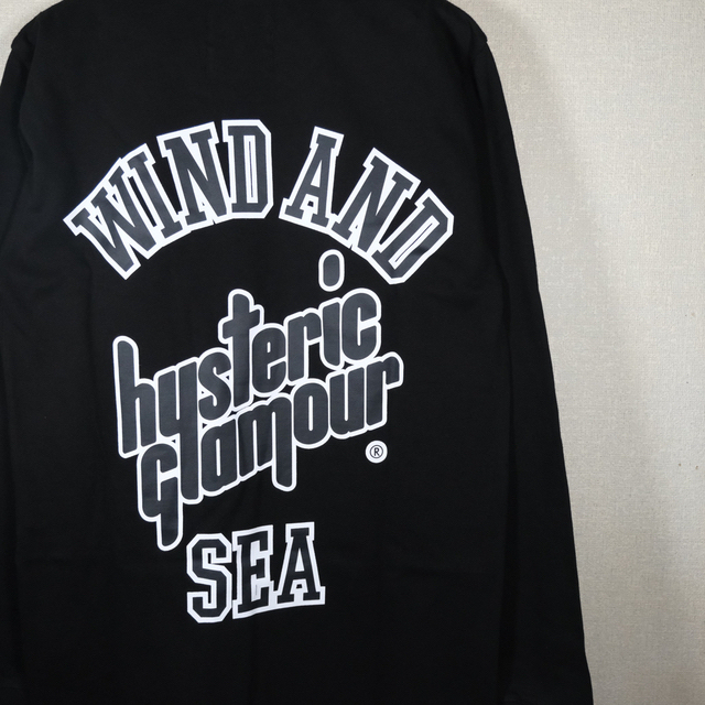 ファッションなデザイン L WIND AND SEA × HYSTERIC GLAMOUR ロンT