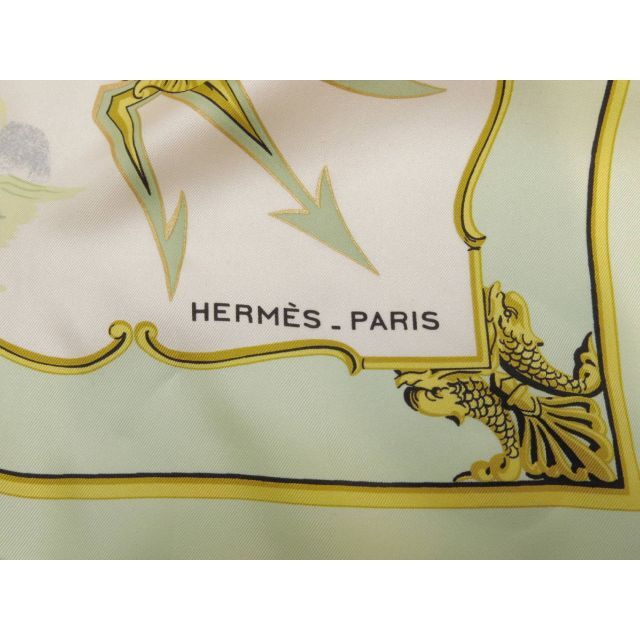 エルメス　カレ90　スカーフ　木製のマルティネ　HERMES