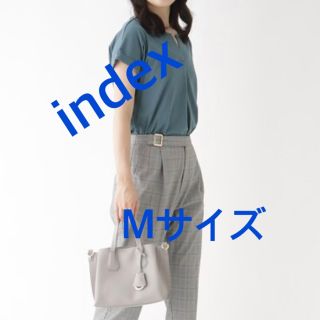 インデックス(INDEX)の3430 index ワールド ブラウス ブルー M 新品未使用(シャツ/ブラウス(半袖/袖なし))