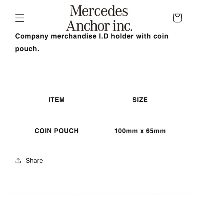 1LDK SELECT Mercedes Anchor Inc. Coin Pouch コインポーチの通販 by HT's  shop｜ワンエルディーケーセレクトならラクマ