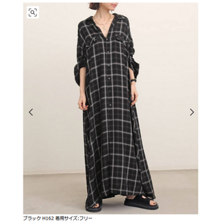 アパルトモンドゥーズィエムクラス(L'Appartement DEUXIEME CLASSE)の【REMI RELIEF　レミレリーフ】CHECK SHIRT DRESS(ロングワンピース/マキシワンピース)