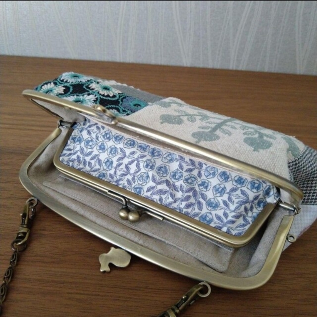 【SALE】ウサギの口金 親子がま口長財布 ☆ミナペルホネンハンドメイド