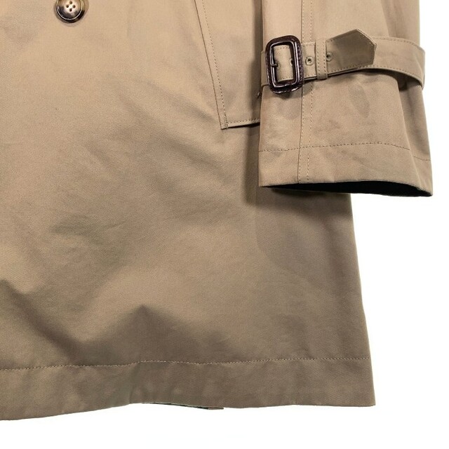 ウル スタンドカラー トレンチコート ベージュ 切りっぱなし サイズ 2 メンズのジャケット/アウター(トレンチコート)の商品写真