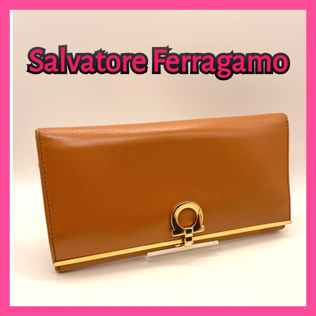 Salvatore Ferragamo(サルヴァトーレフェラガモ)の【Salvatore Ferragamo】サルヴァトーレフェラガモ長財布　金具 レディースのファッション小物(財布)の商品写真