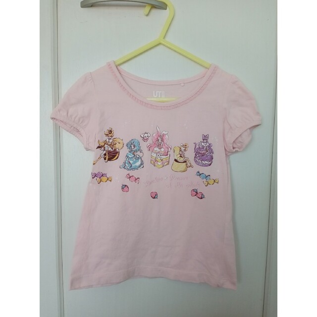 UNIQLO(ユニクロ)のユニクロ Tシャツ 2枚セット100サイズ キッズ/ベビー/マタニティのキッズ服女の子用(90cm~)(Tシャツ/カットソー)の商品写真