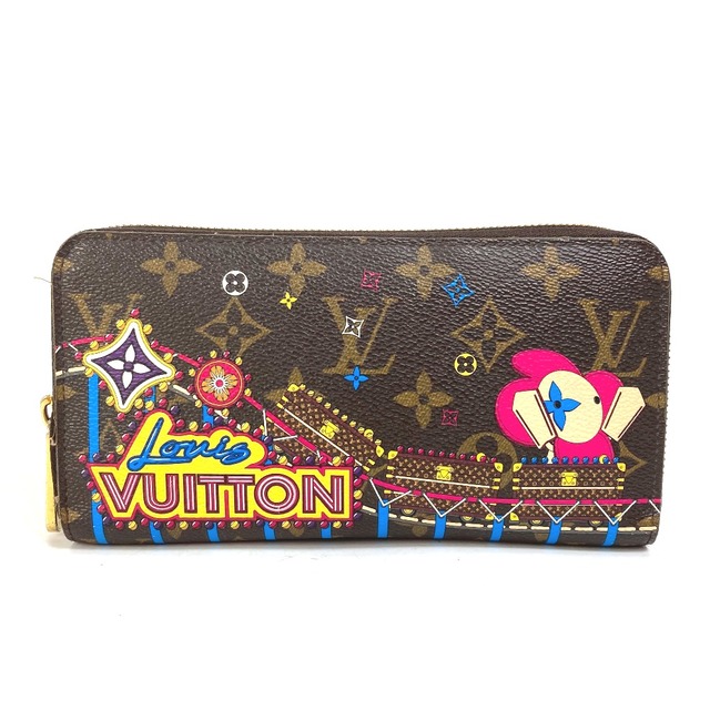 ルイヴィトン LOUIS VUITTON ジッピーウォレット M69750 2020年 モノグラム ヴィヴィエンヌ 遊園地 ラウンドファスナー 長財布 モノグラムキャンバス ブラウン