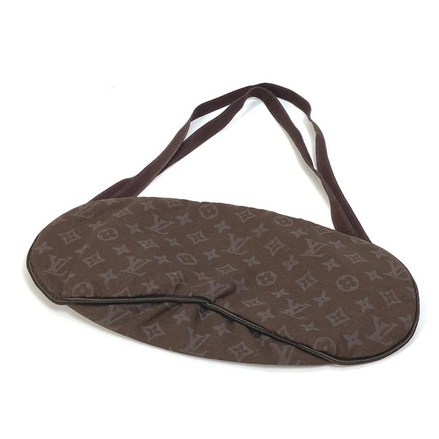 ルイヴィトン LOUIS VUITTON ヴォヤージュキット M99204 2005年VIP限定 トラベルセット 非売品 ノベルティ アイマスク＆ポーチのみ 雑貨 ナイロン ブラウン