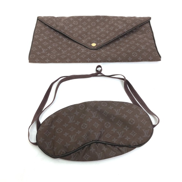 ルイヴィトン LOUIS VUITTON ヴォヤージュキット M99204 2005年VIP限定 トラベルセット 非売品 ノベルティ アイマスク＆ポーチのみ 雑貨 ナイロン ブラウン