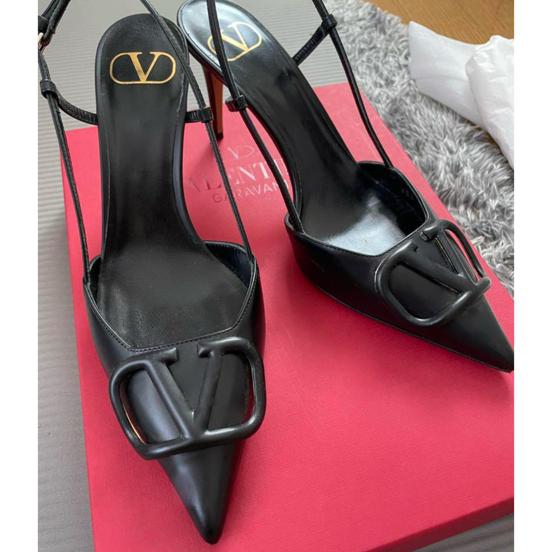 VALENTINO Vロゴ 80 スリングバック パンプス