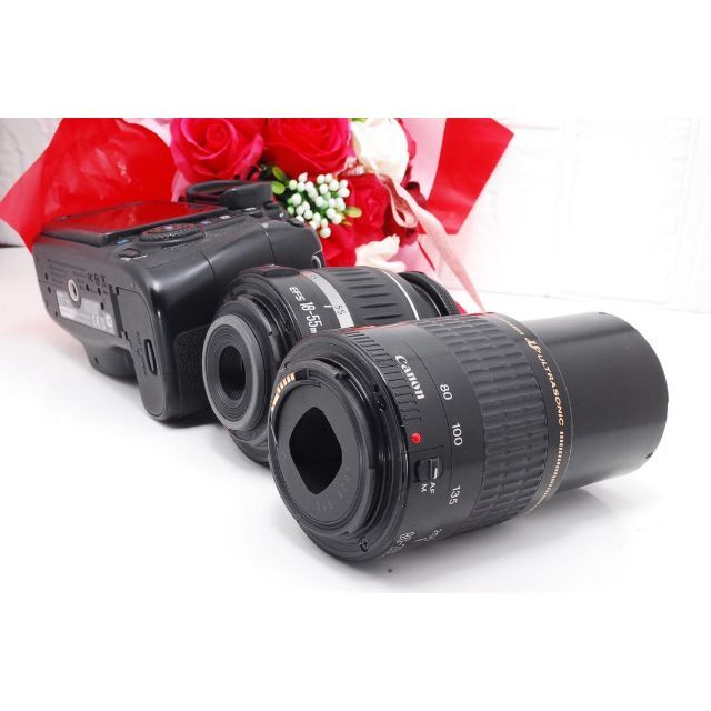 スマホ/家電/カメラWi-Fi内蔵 Canon EOS 70D ダブルレンズセット d25