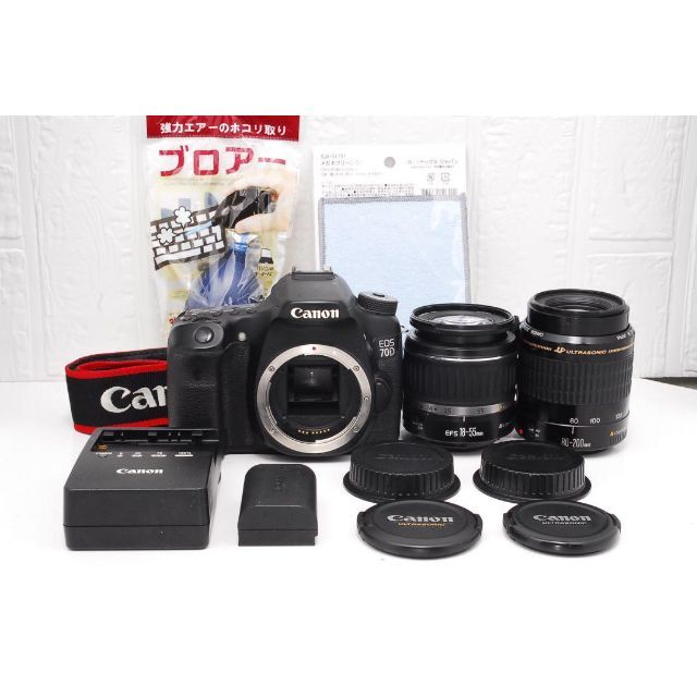 Canon - Wi-Fi内蔵 Canon EOS 70D ダブルレンズセット d25の通販 by ...