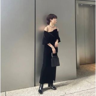 アメリヴィンテージ 2WAY CURVE VELOURS DRESS | mtevino.ge