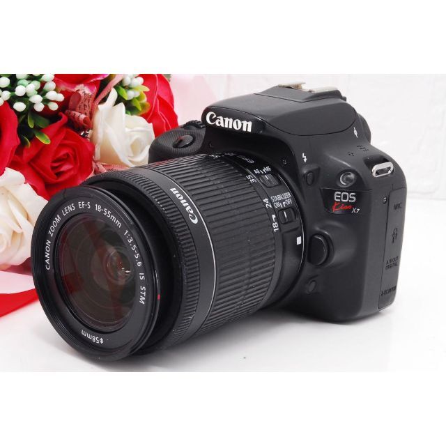 デジタル一眼Canon EOS kiss X7 レンズキットスマホ転送 d33