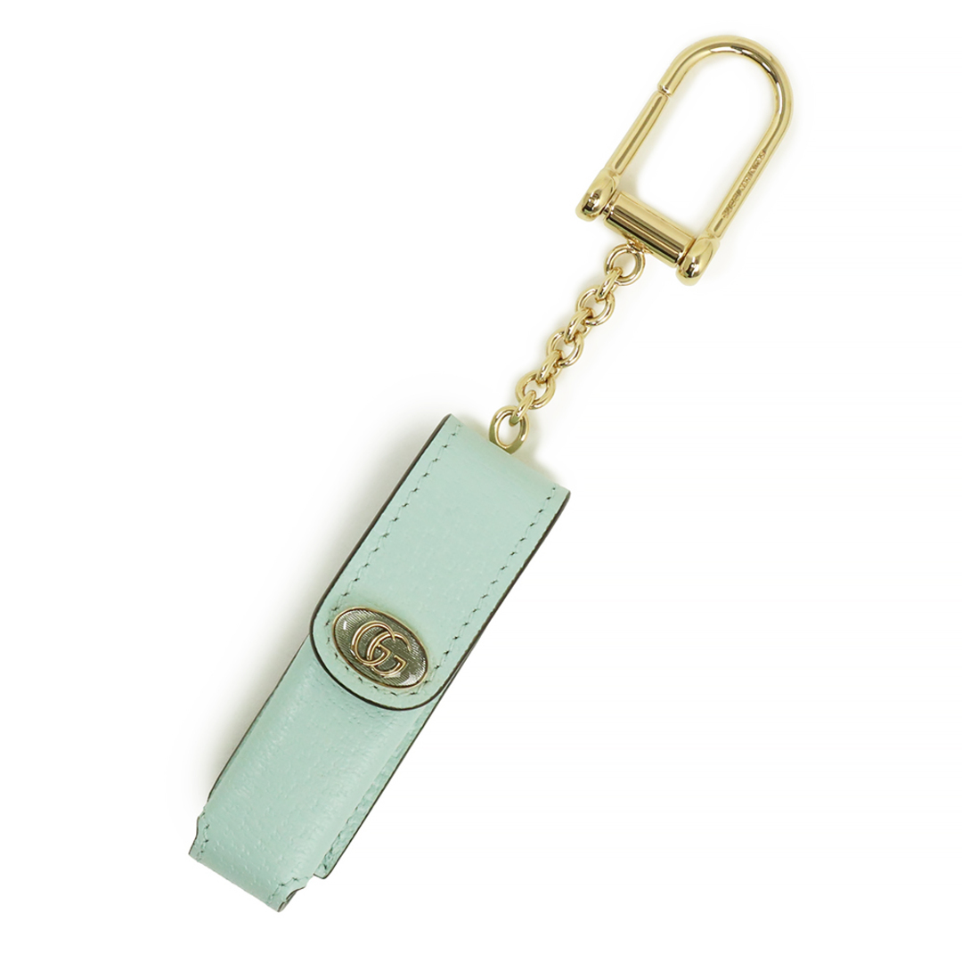 Gucci - グッチ PORTE ROUGES KEYCHAIN リップケース レザー VERDE