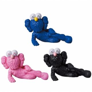 KAWS TIME OFF BLUE PINK BLACK 3点セット カウズ - その他