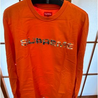 シュプリーム(Supreme)のL supreme meta logo L/S orange(Tシャツ/カットソー(七分/長袖))