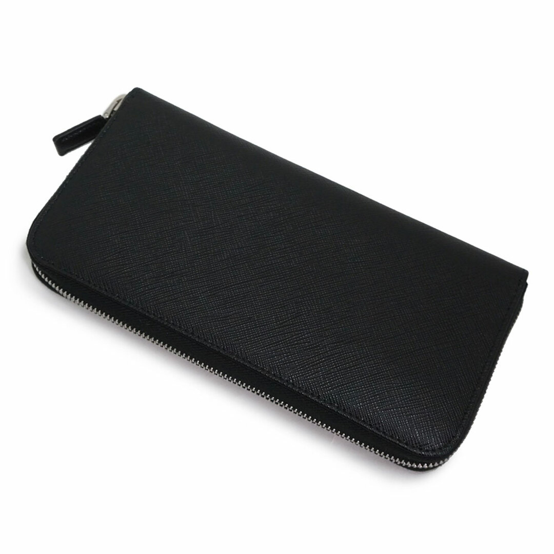 新品・未使用品)プラダ PRADA 三角 ロゴプレート ラウンドファスナー