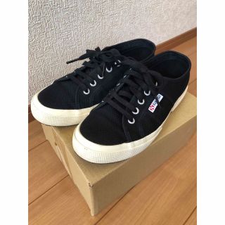 スペルガ(SUPERGA)のSUPERGA☆黒キャンパススニーカー 38(スニーカー)