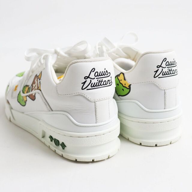 良品○2021年製 ルイヴィトン×NIGO 1A9JC3 LVトレイナー・ライン Duck