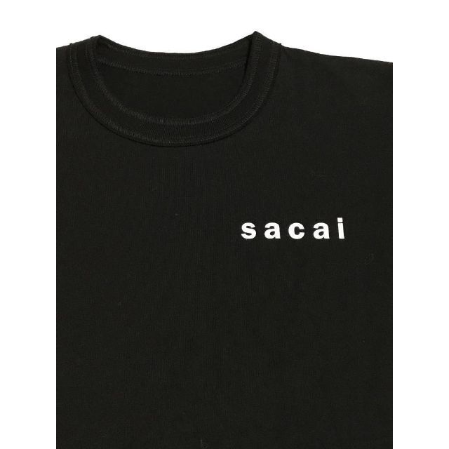 SACAI ブラック レイヤード Tシャツ サイズ 3