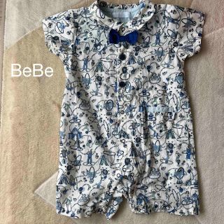 ベベ(BeBe)のBebe 半袖ロンパース　80センチ　(ロンパース)