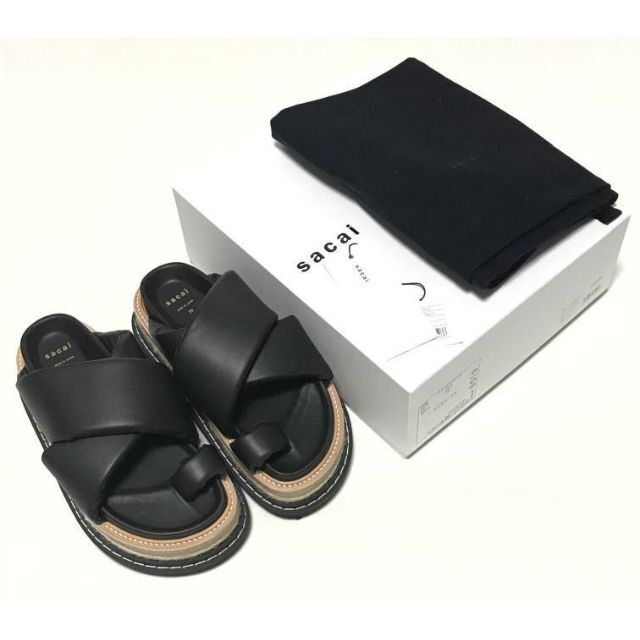 38 SACAI 22SS レザー サンダル 定価69300円 新品