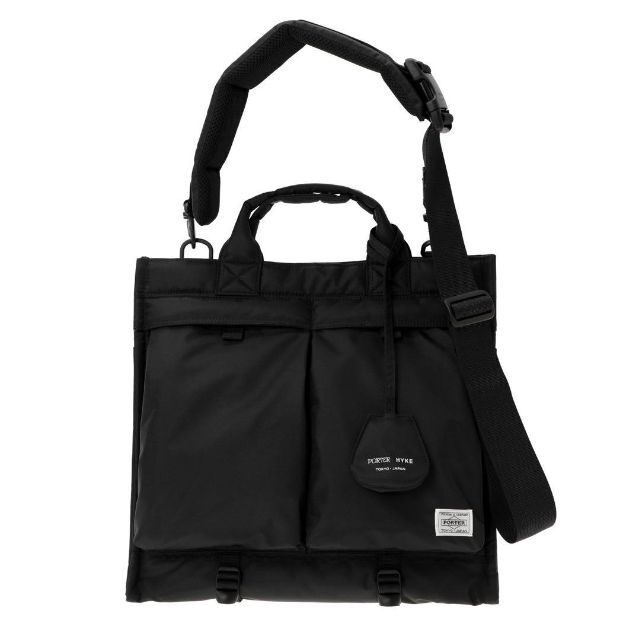 バッグHYKE x PORTER 2WAY TOTE BAG  黒　ハイク　ポーター