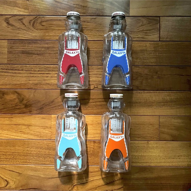 中古 50s GALAXY SYRUP 瓶 貯金箱 4本 セット