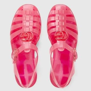 Gucci - GUCCI ダブルG ラバーサンダルの通販|ラクマ