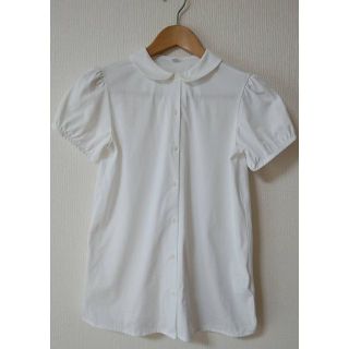 ユニクロ(UNIQLO)のユニクロ エアリズム ブラウス 半袖 160cm ☆美品(ブラウス)