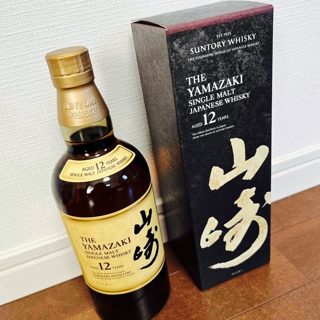 サントリー シングルモルト ウイスキー 山崎 12年 700ml（箱付き）