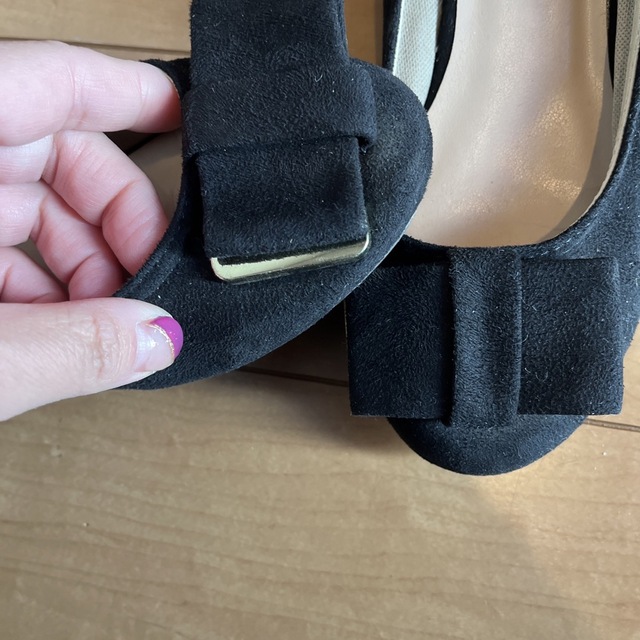 OLIVEdesOLIVE(オリーブデオリーブ)の23cm OLIVE girl 黒パンプス レディースの靴/シューズ(ハイヒール/パンプス)の商品写真