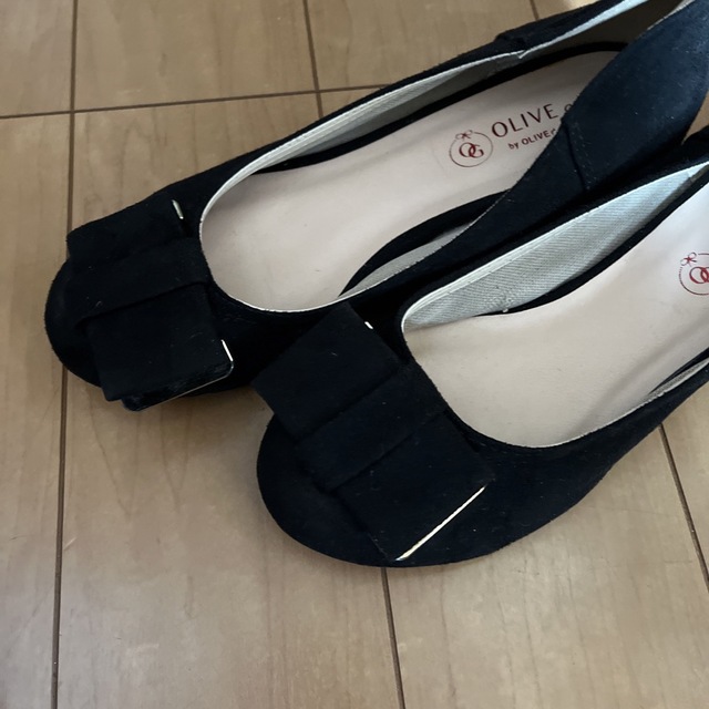 OLIVEdesOLIVE(オリーブデオリーブ)の23cm OLIVE girl 黒パンプス レディースの靴/シューズ(ハイヒール/パンプス)の商品写真