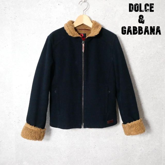 DOLCE&GABBANA - 良品 綺麗 DOLCE & GABBANA 裏ボア ツイル ジャケット