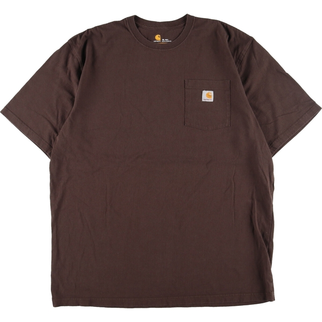 カーハート Carhartt ORIGINAL FIT 半袖 ワンポイントロゴポケットTシャツ メンズXL /eaa320489