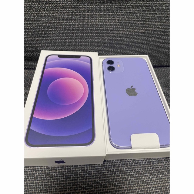 iPhone12 64GB パープル　紫　simフリー