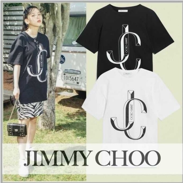 JIMMY CHOO(ジミーチュウ)の完売 限定 ジミーチュウ　ロゴ　正規品　jimmy choo 白　63500円 メンズのトップス(Tシャツ/カットソー(半袖/袖なし))の商品写真