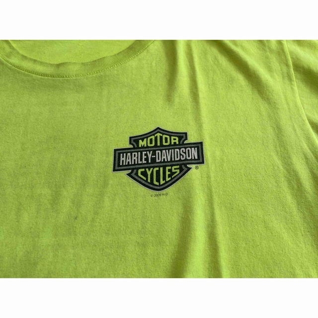 レアカラー！　HARLEY DAVIDSON Tシャツ　両面プリント＆袖プリント メンズのトップス(Tシャツ/カットソー(半袖/袖なし))の商品写真