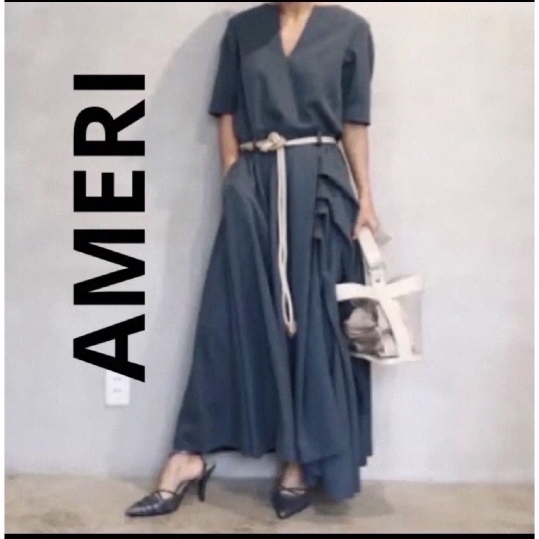 Ameri VINTAGE - アメリ ✨オーバーラップタック ドレス ロング