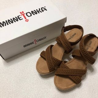 ミネトンカ(Minnetonka)のMINNE TONKA　ミネトンカ　麻編みサンダル　ウェッジソール(サンダル)