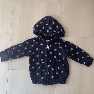 プチバトー(PETIT BATEAU)のプチバトー　裏起毛　パーカー　ネイビー(トレーナー)