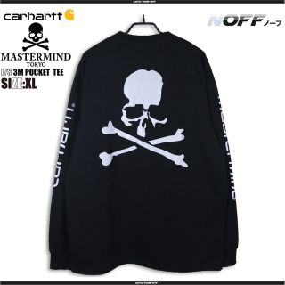 mastermind JAPAN 長袖カットソー 両袖刺繍ロゴ スカル ドクロ