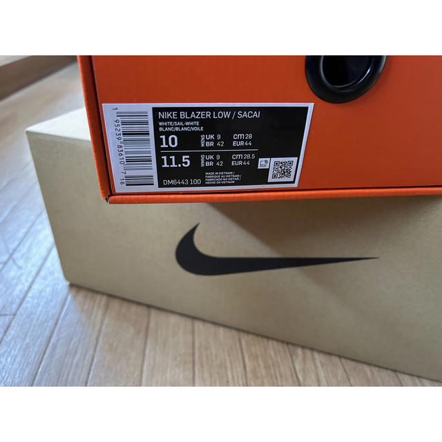 Nike x Sacai Blazer Low 28cm 新品未使用