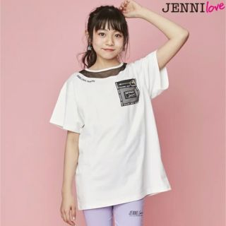 ジェニィ(JENNI)の150cm ジェニィラブ　メッシュポケット付きロング丈Tシャツ　新品(Tシャツ/カットソー)