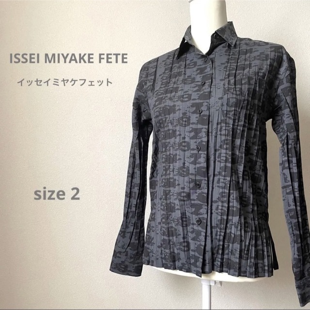ISSEY MIYAKE - ISSEI MIYAKE FETEイッセイミヤケフェット 総柄プリーツシャツの通販 by PON KOTAN