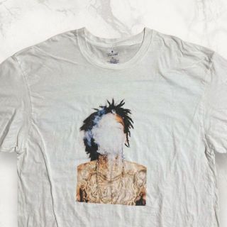 HBU 古着   白 煙草　刺青　タトゥー　入れ墨　ヒップホップ Tシャツ(Tシャツ/カットソー(半袖/袖なし))