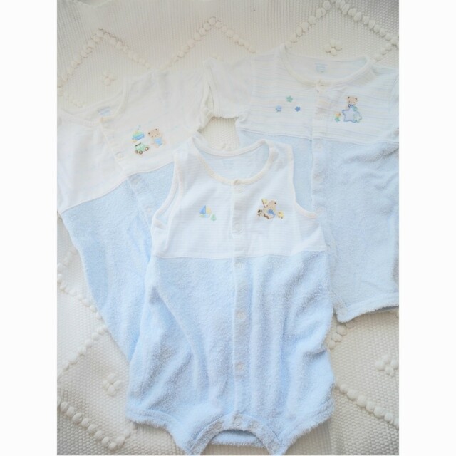 familiar　babygro　ロンパース　3つセット♡︎ | フリマアプリ ラクマ