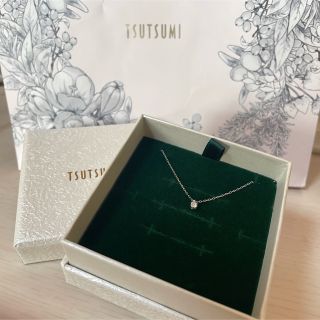 ジュエリーツツミ(JEWELRY TSUTSUMI)のK10 ホワイトゴールドダイヤモンドネックレス(ネックレス)